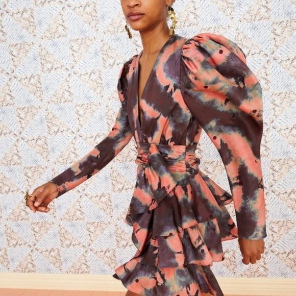 Ulla Johnson Dresses & Skirts - Ulla Johnson Semira silk Mini Dress Size 8 in Rosewood Size 6